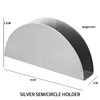 Silver semicircle holder