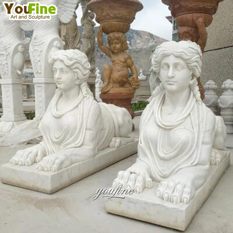 Antique Stone Sphinx Statue for Sales Greek