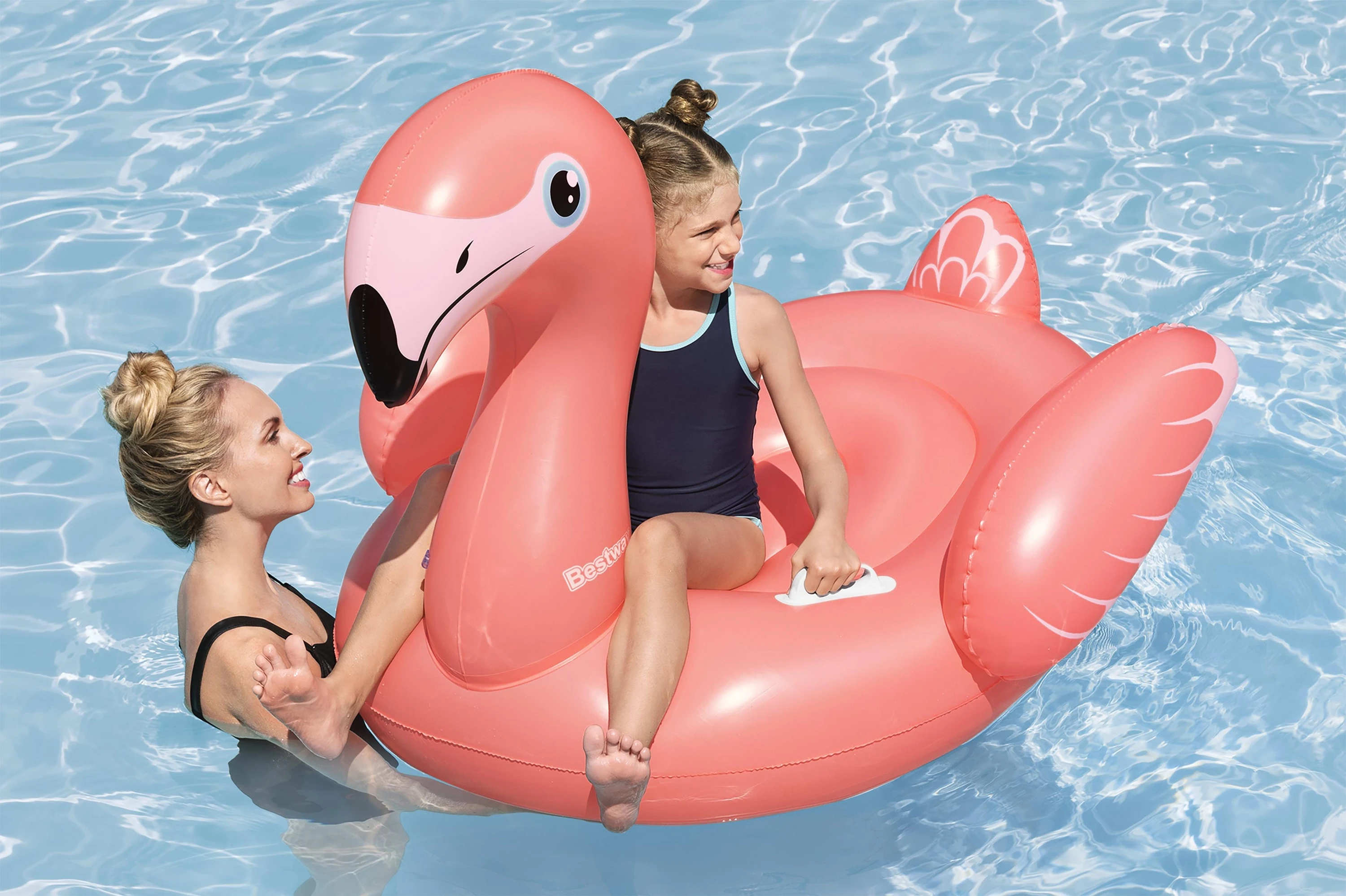 Inflatable Pool Float - Bestway 41525 Pink Flamingo Rider