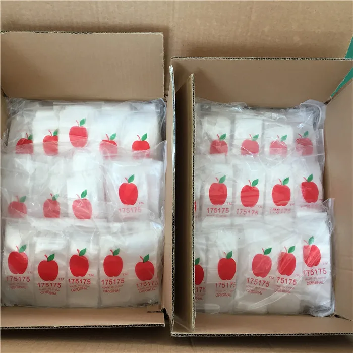 Custom Printed Logo Color Smell Proof Sealed Apple Baggies Small ...