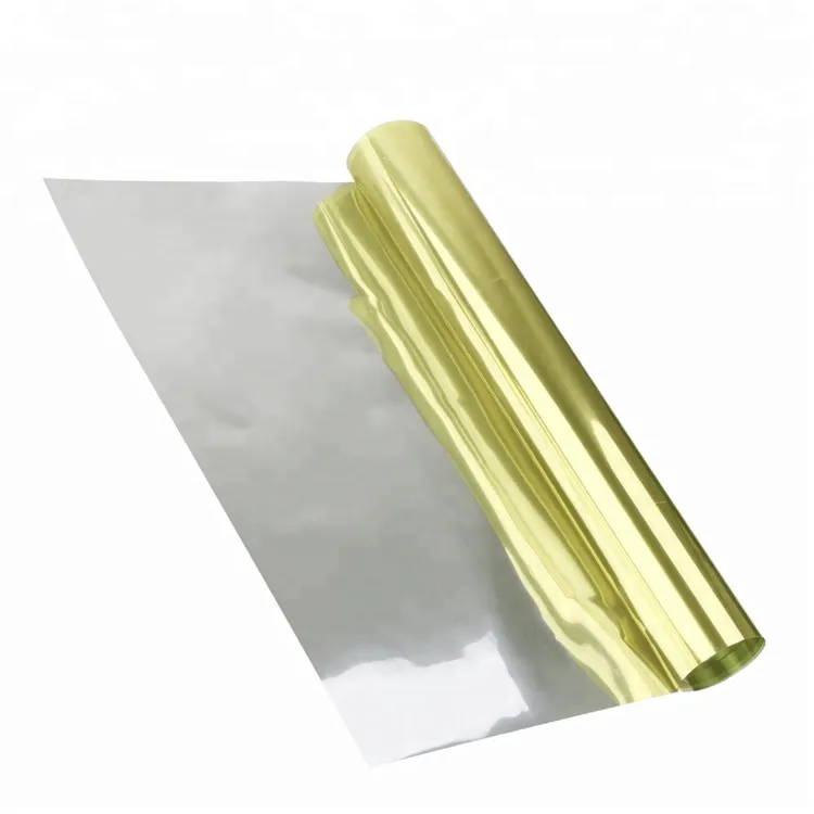 Gold-silver Building Solar Reflective Film Vinyl For Window Office Glass Film