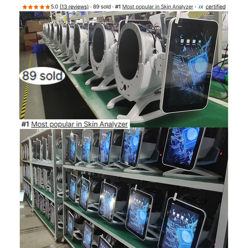 High Quality Portable Beauty Salon Use 3D Photography Technology Smart 3d Facial Skin Analyzer
