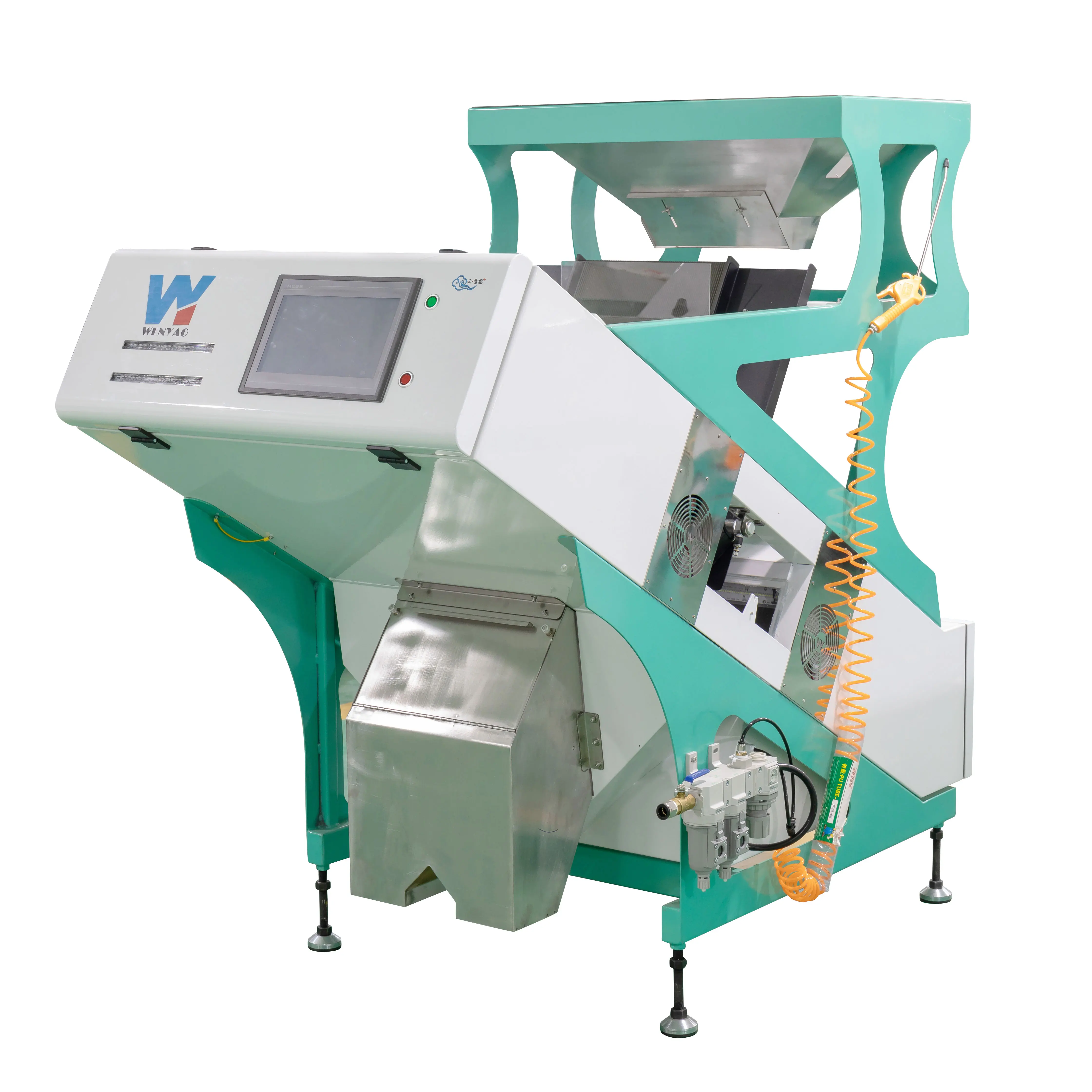 Nigeria Mini Small Factory Manufacturer Hot Sale 1 Chute Parboiled Rice Color Sorter For Rice Soy Beans Nut And More