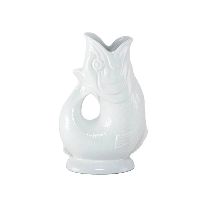 Promotion Color Custom Fish Shape Eco-friendly New Chinese Style Ceramic Water Jug for Business Gifts