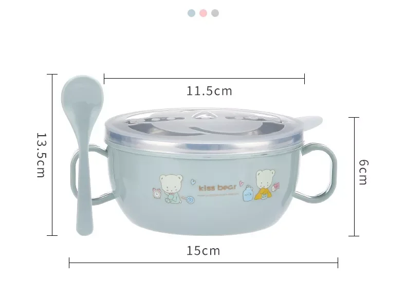 Горячая Распродажа BPA бесплатно для малышей из нержавеющей стали детская посуда столовая тарелки кормления столовые сервизы детский обеденный