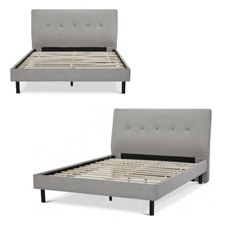 Мебель для спальни с мягкой платформой кровать с деревянной рамой двойная кровать