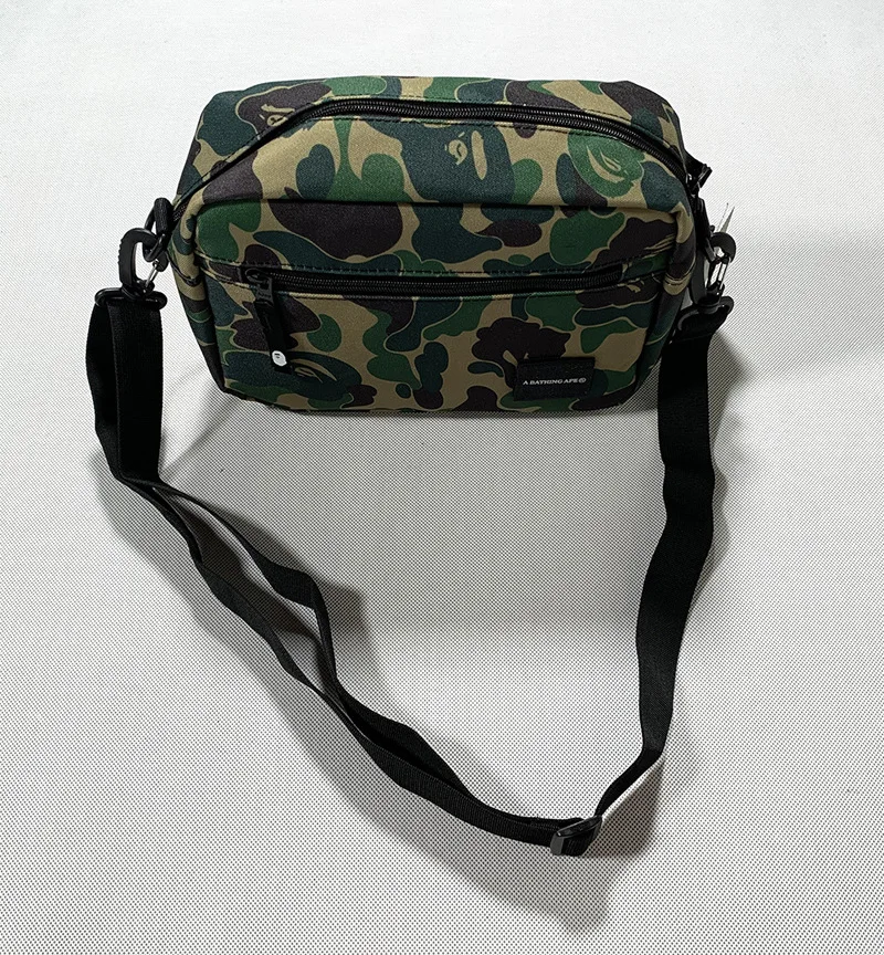 New Style Bape Bags Camouflage Ape Men's And Women's One-shoulder ...