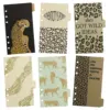 Colorful colors-6 Sheets Natural-Leopard print separator page