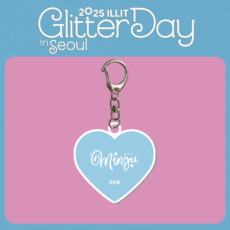 Kpop ILLIT GLITTER DAY in SEOUL Keychain 2025 - Fans Acrylic Pendant