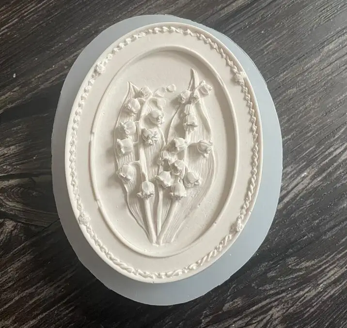 T2028 Lily of the Valley Soap Silicone Mold Aromatherapy Plaster Mold DIY Fondant Mold