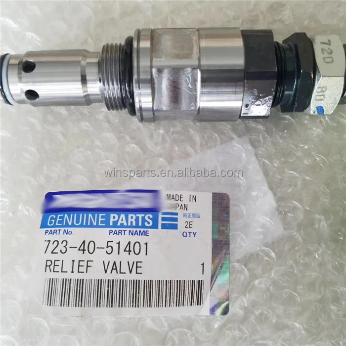 723-40-51401 relief valve,control valve for Komatsu 6D102 PC200-6 excavator