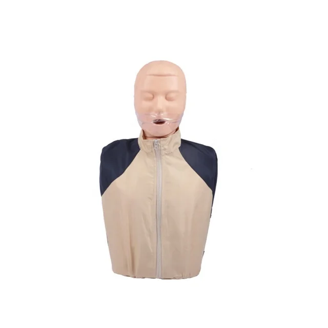 DARHMMY Adult Half-Body CPR Manikin With Frequency for Medical Science Training