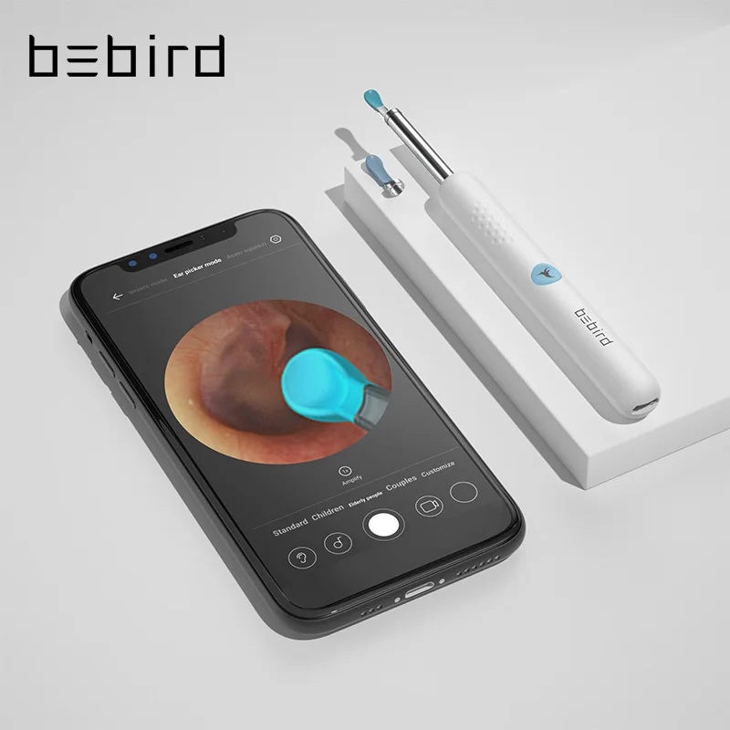 DrPhone Bird-R1 - Endoscope visuel Smart + nettoyage des oreilles - Mini HD  Camera