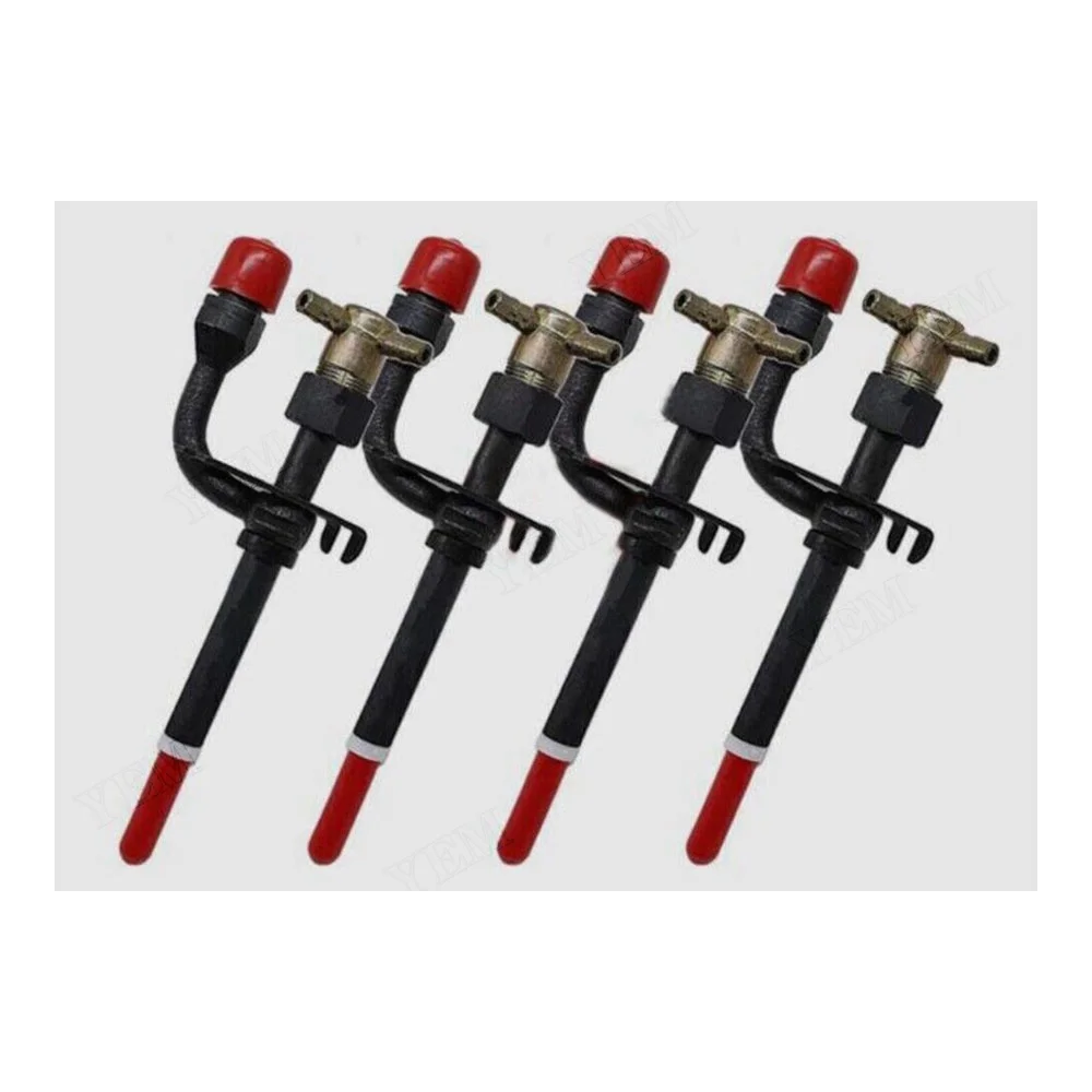 4 Pcs Fuel Injector 17111-53000 for Kubota L4350DT L5450DT R510 R510B IH 1838 560