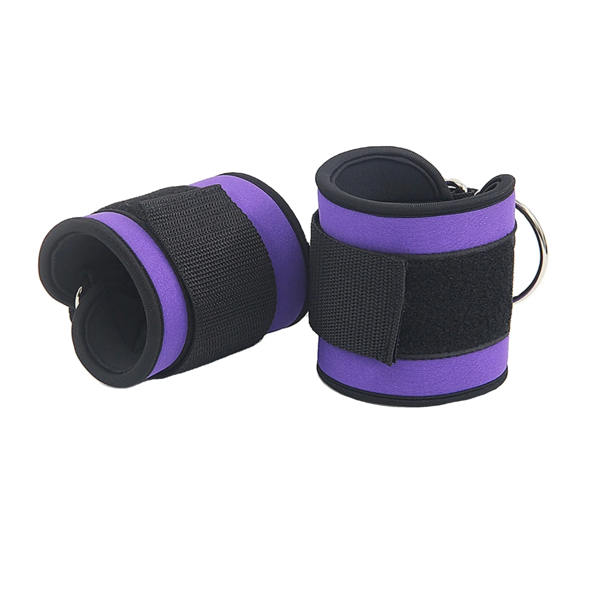 leg training adjustable d ring ankle straps for gym