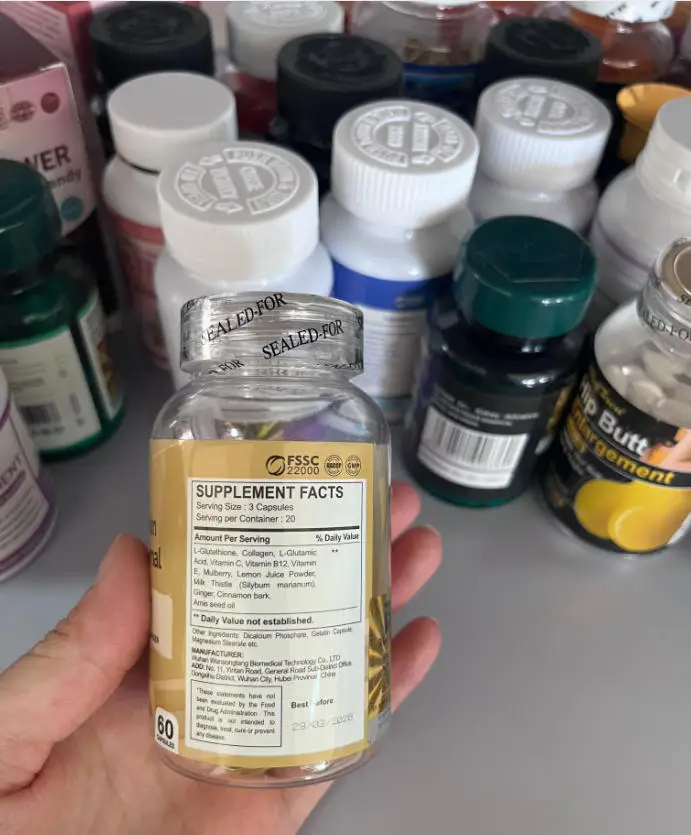 wins town ultra whitening skin glutathione liposomal ultra whitening skin Glutathione liposomal collagen capsules vitamin C  mulberry lemon juice powder capsule tablet pills