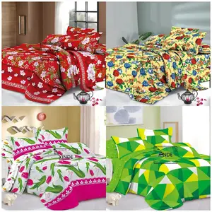 Wholesale Floral Printing 3PCS Polyester Bed Sheet Set With Low Price