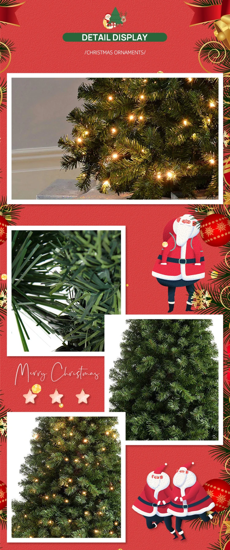 Wholesale Artificial Luxury Christmas Tree Holiday Decoration Christmas