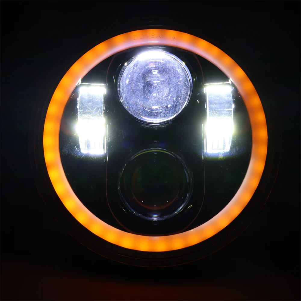 TIYPEOR Hot Wholesale 5.75Inch Universal Round LED Super Bright Headlight High/Low Beam DRL for Motorcycle for Harley 883 X48 supplier