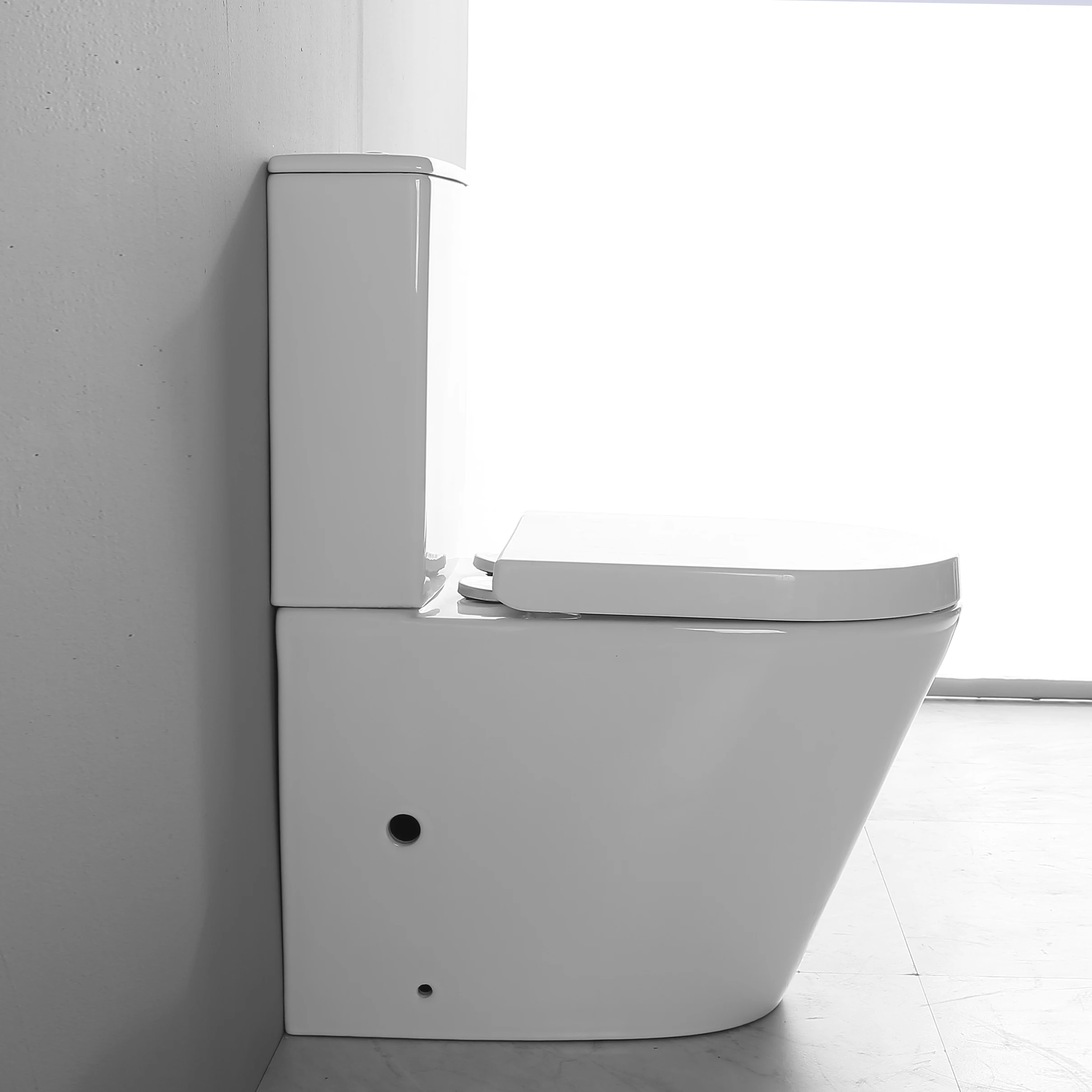 European Hotel Style Sanitary Ware Toilet Comfort Height Floor Mounted