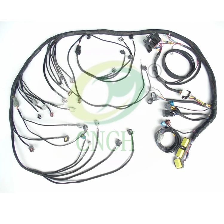 LS1 LT1 LS7 Camaro MegaSquirt MS3-Pro Standalone ECU  8' Wiring Harness  - CNCH Factory Custom Wire Harness Plugs