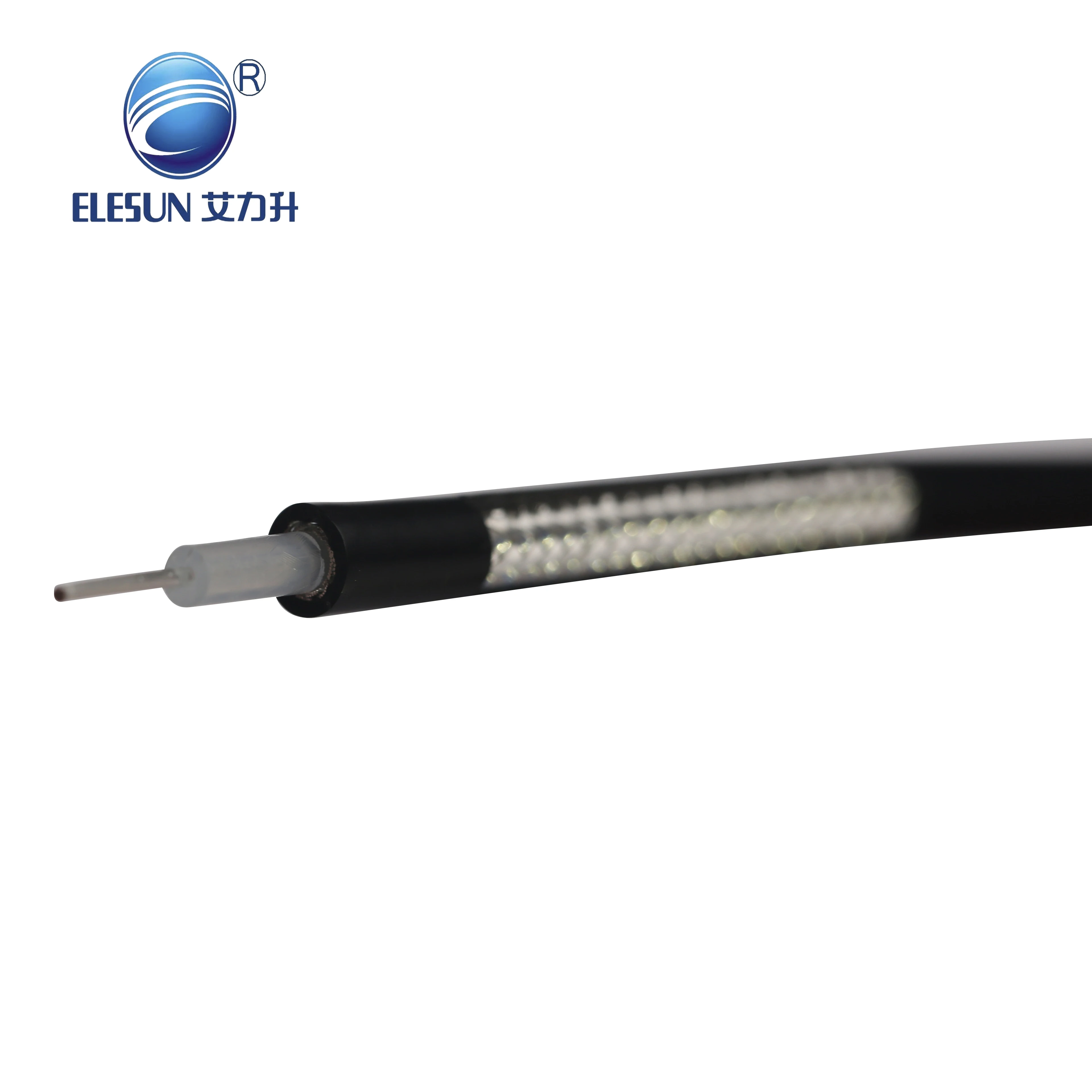 50 Ohm Rg8 Low Loss Solid PE Insulation Coaxial Cable