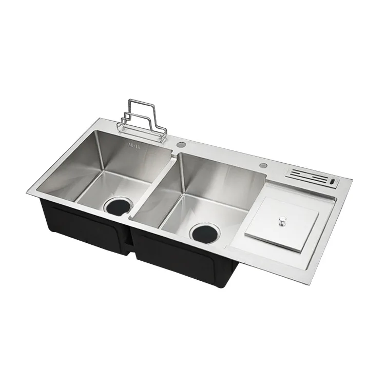 High Quality Stainless Steel Kitchen Sink Double Bowl Multifunction Garbage Disposal Luxury Hidden Kitchen Sink Buy Hot Offer Kitchen Steel Washing Basin European Kichen Sink Kitchen Sinks Workstation Undermount Kitchen Sink Product On Alibaba Com