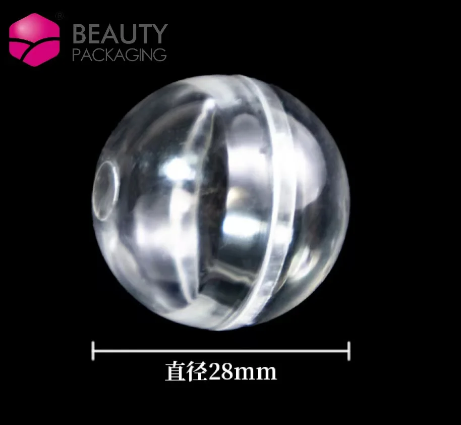 SEWACC Lot de 50 capsules rondes vides de 5 cm, petites boules rondes torsadées transparentes pour la maison et les fêtes
