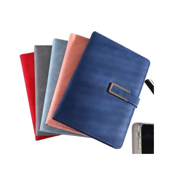 customized colorful pu leather office supplier stationery notebook with elastic closure