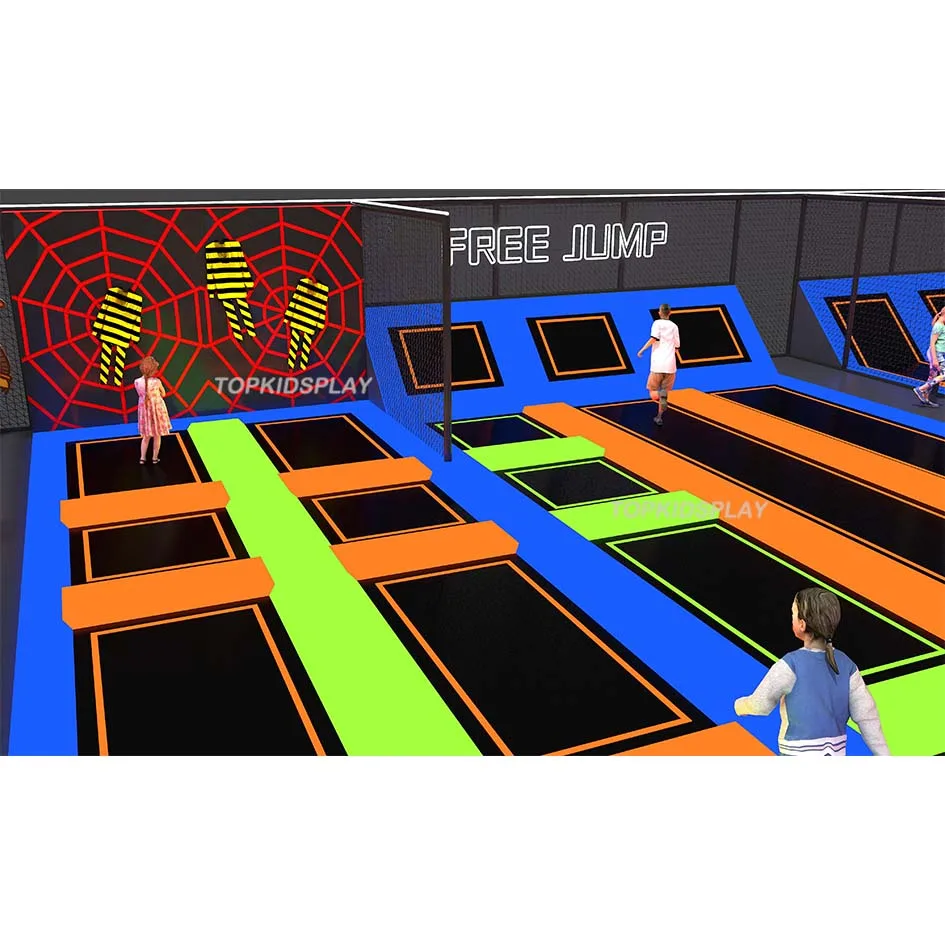 Commercial Adventure Park Kids Play Zone Indoor Trampoline Park Foam Pit  Trampoline Outdoor Kids