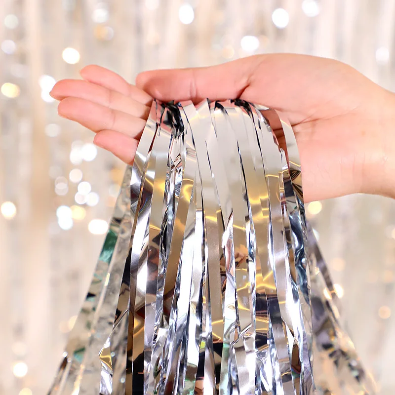 Laser Foil Curtains De Fiesta Cortinas Para Fiesta Foil Curtain Square