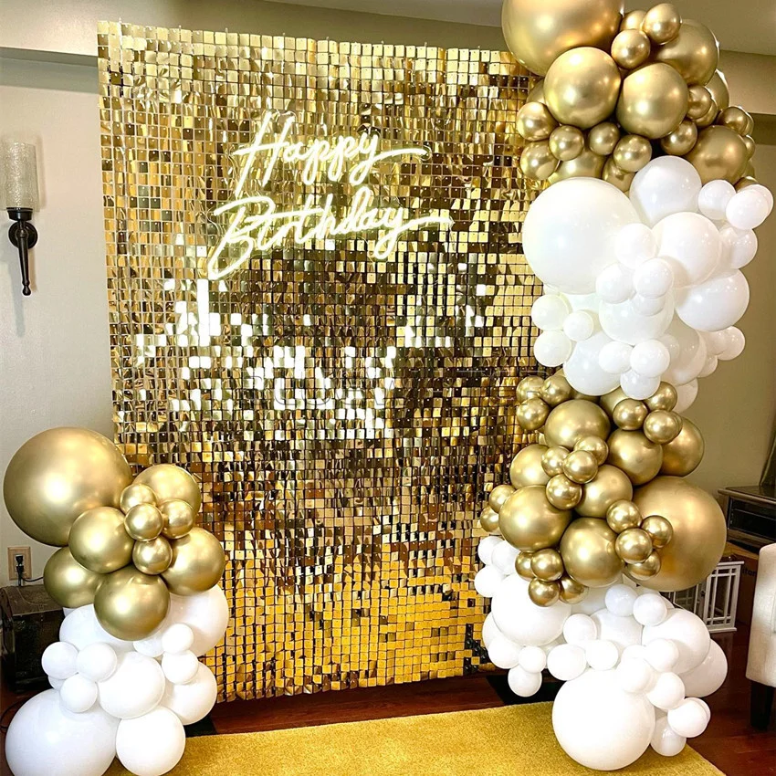 Shimmer Sequin Panel Wall Decorative Wedding 3d Backdrop Shimer Square ...