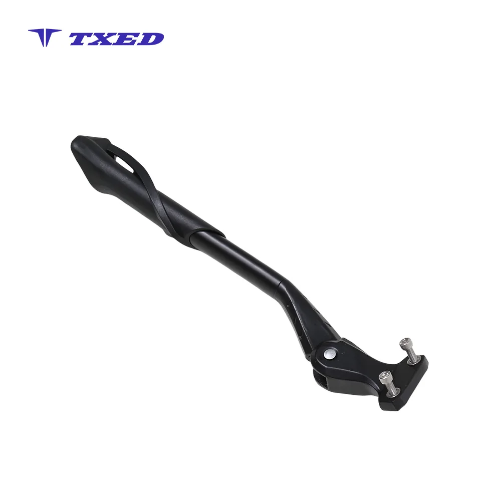 Heavy Duty Aluminum Bicycle Side Stand Double Hole 28-32cm for Rear Axle Electric Bicycle Accessories
