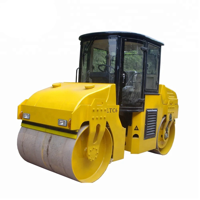 LUTONG Popular Hydraulic Double Drum Road Roller LTC6 with Spare Parts on Sale