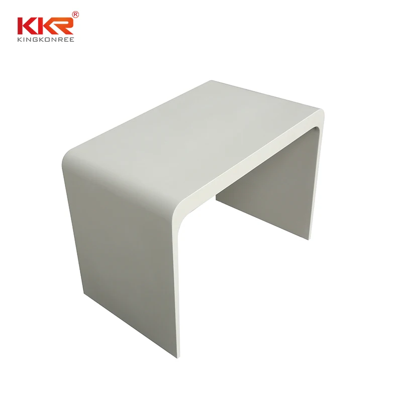KKR Factory Good Price Customized Color Modern Design Shower Bath Stool Acrylic Shower Bench Bathroom Stool
