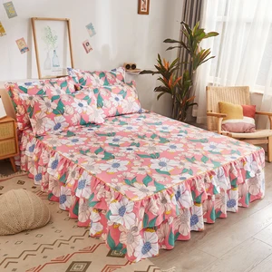 Hot Sale Fashion Bed Skirt Microfiber Polyester Easy to Put on Bed Skirt