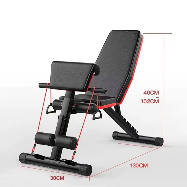 Multifunctional Weight Bench Exercise Vertical Incline Wall Mounted Folding Press Gym Equipment Set for Home 3 in 1