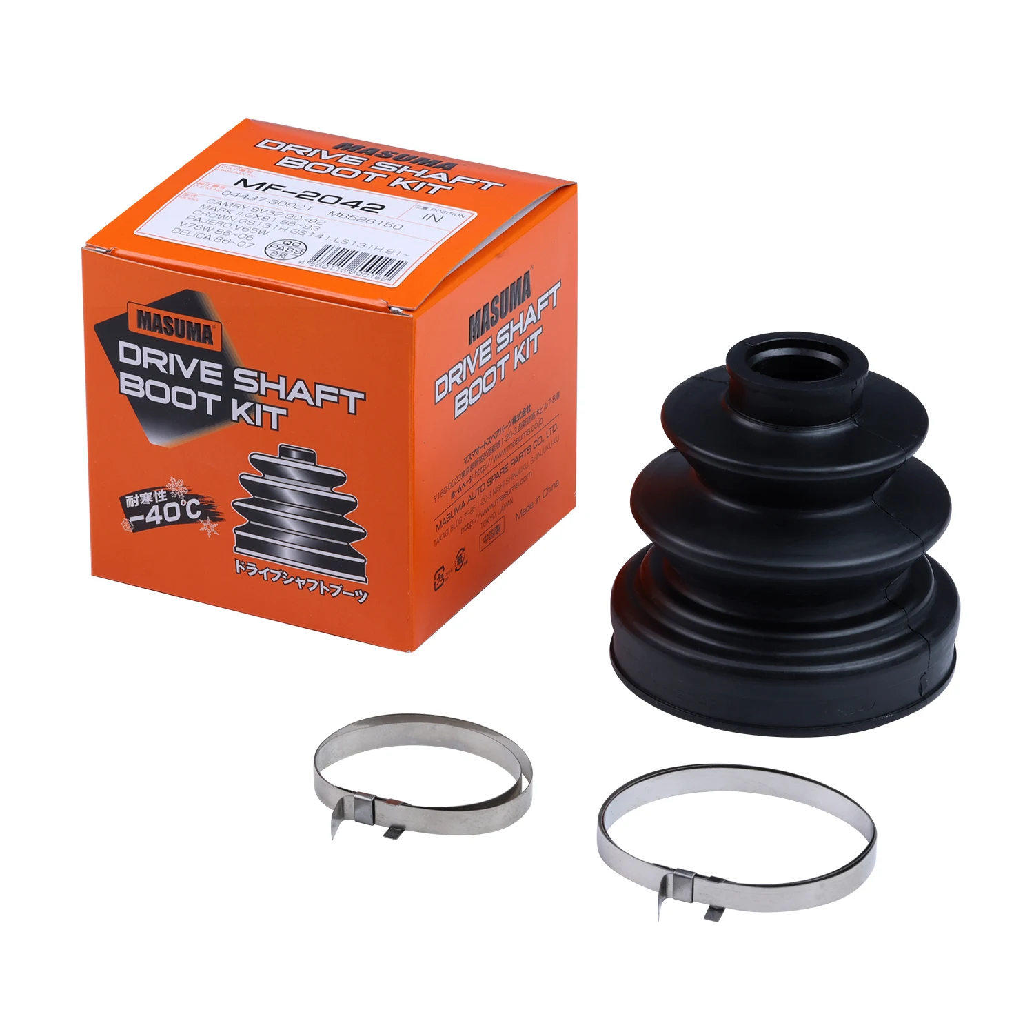 MASUMA MF-2042 Universal Rubber CV Joints Boot Kit for MITSUBISHI Mazda Toyota Japanese Cars Drive Shaft Dust Cover