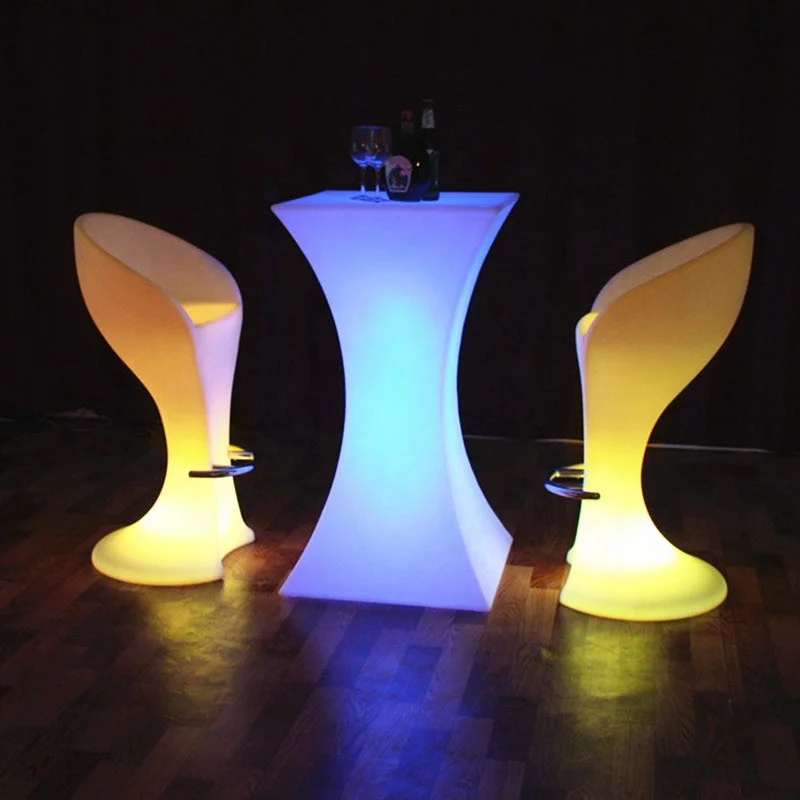Party Led Table for bar Waterproof Wedding bar Glowing bar Chair Illuminated Led Cocktail Table