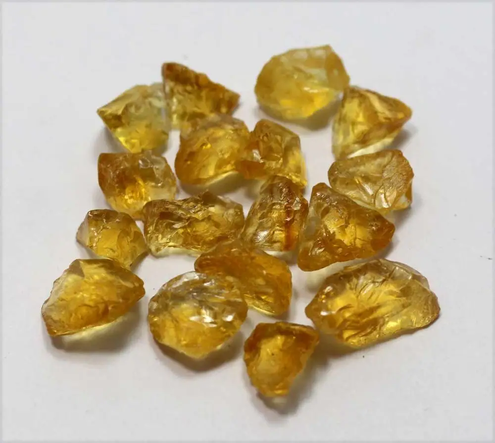 natural original yellow citrine gemstone rough nugg