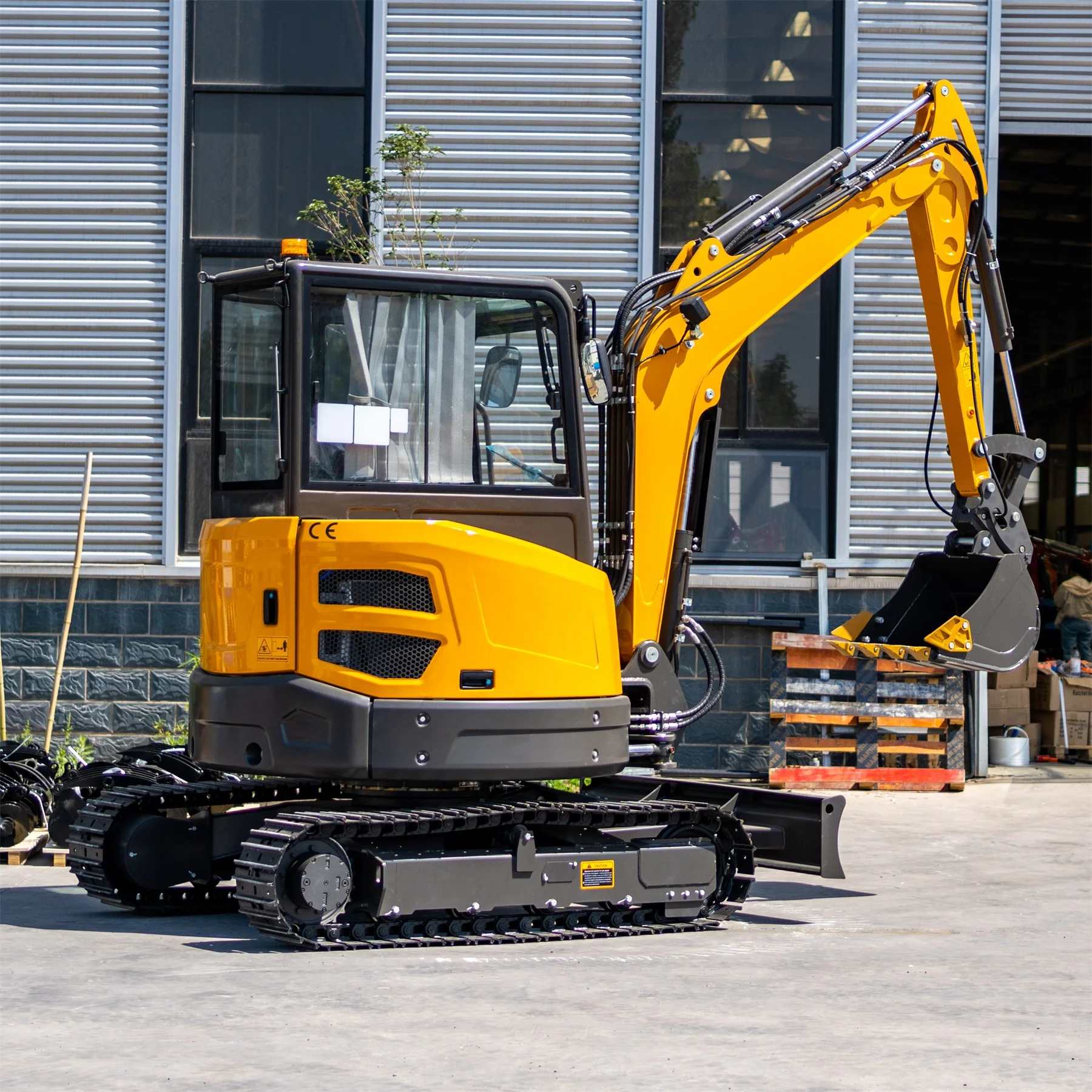 Beste Hot Sell 4 Ton Mini-Excavator met EURO V Emissie Motor Mini Bagger