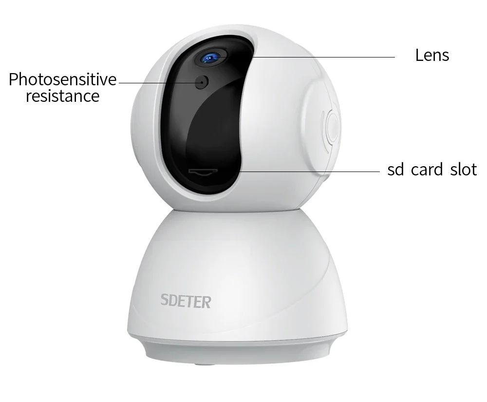 SDETER 720P IP Camera Security Camera WiFi Wireless CCTV Camera Surveillance 