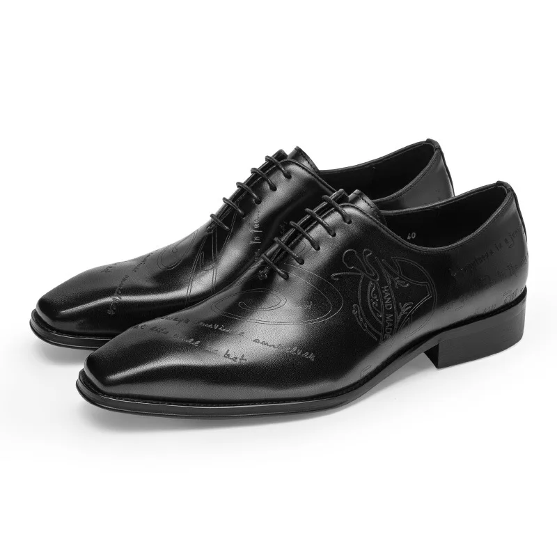 Zapatos informales de cuero genuino de vaca genuino para hombre de