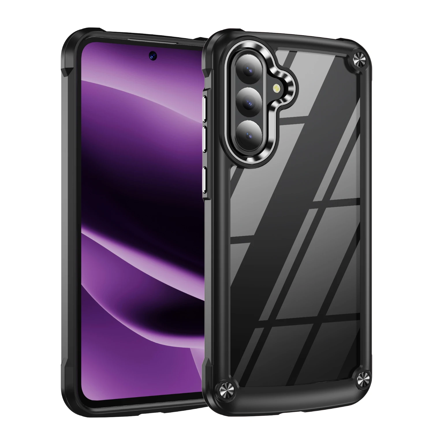 Four Corners Shockproof Clear Hard Back Cover Phone Case for Samsung Galaxy A36 A37 A56 5G A17 4G A53 Anti-fall Phone Shell