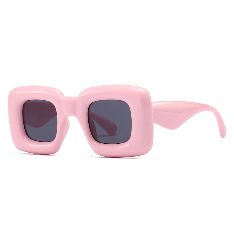 Square Punk Y2k Sunglasses New Women Men Trends Big Frames