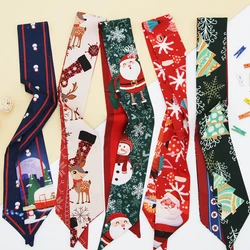 Рождественская серия лента для волос Узкий шарф