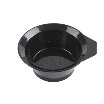 Hot selling black round color mixing bowl for salon hair dying bowl hair dying tools