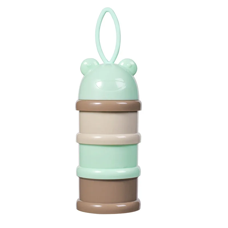 Layered Storage and Portable Milk Powder Box for Baby Outdoors