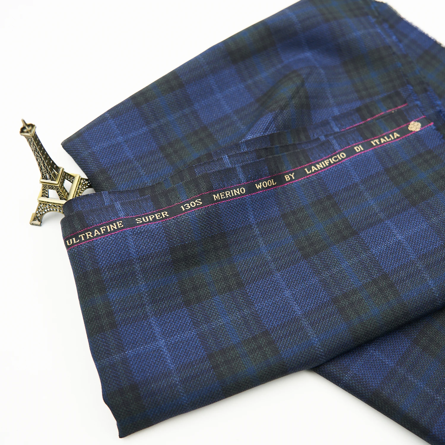 ready goods morden 100% flannel wool heavy weight tartan fabric for uniform and suit