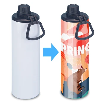 WUJO 12oz 350ml bottiglia d'acqua a sublimazione Thermos bianca personalizzata e